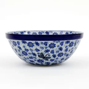 Miska ceramiczna 056 h-10cm <br> 1443X Ważka w kwiatach